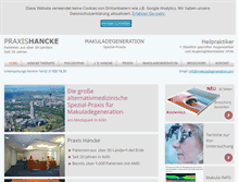 Tablet Screenshot of makuladegeneration.com